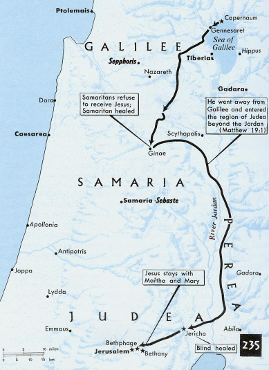 Jesus Journey Map   Jesus Journey Map 